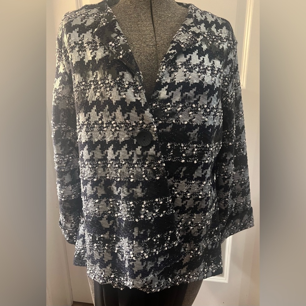 BOHO CHIC ASYMMETRICAL JACKET SZ: L NWT $170